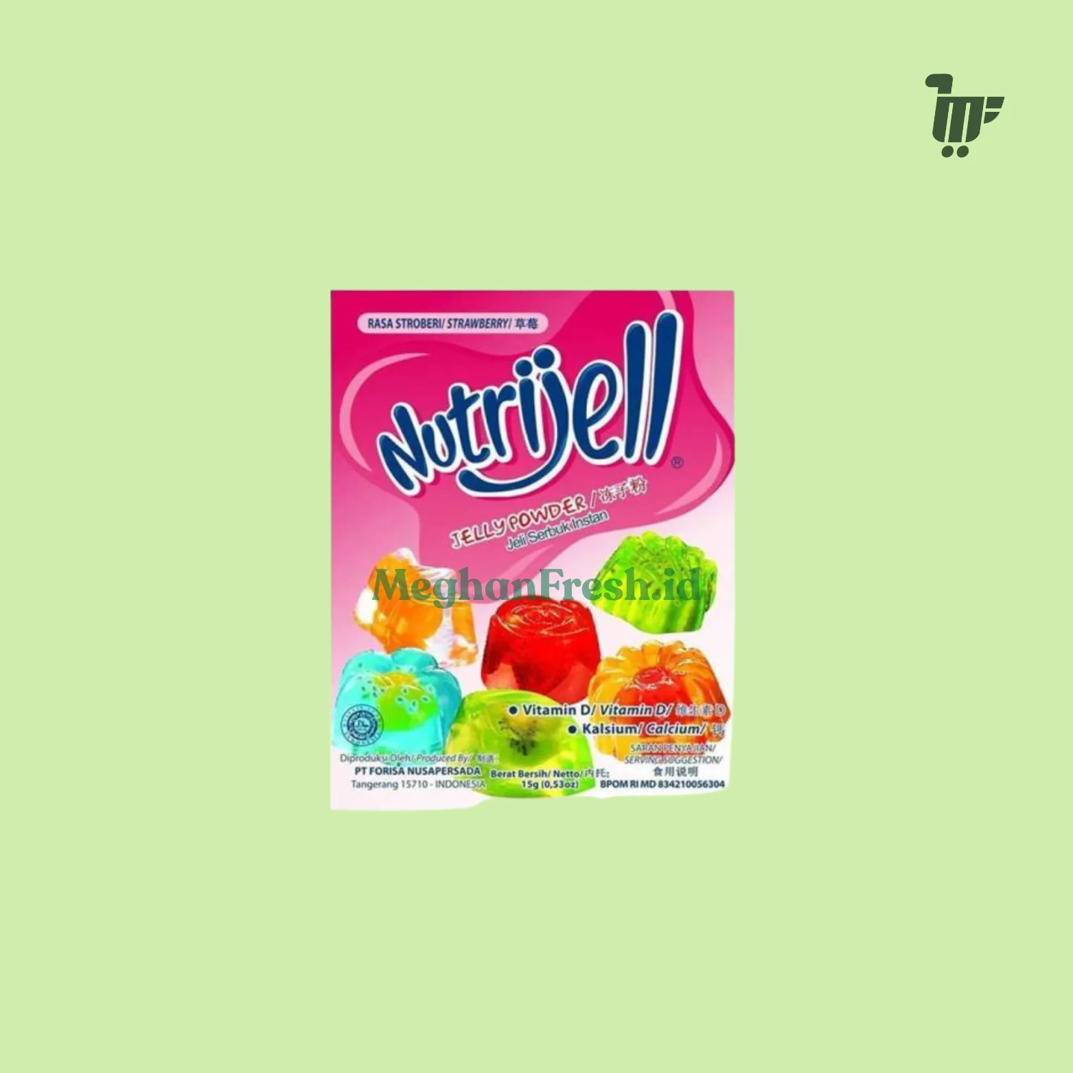 Nutrijell Powder Strawberry 15gr